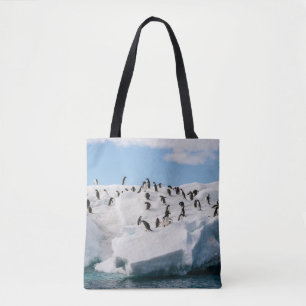 Tote Bag Gentoo Penguin Antarctica Iceberg Playtime