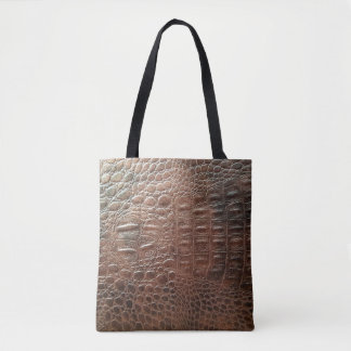 Tote Bag Genuine leather texture backgroundr close-up, embo