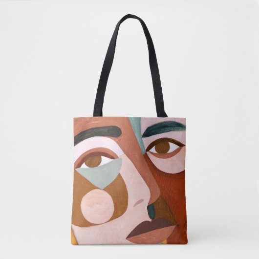 Tote Bag Geo font face à Upclose (Devant)
