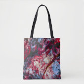 Tote Bag Géode cristal Red Agate Abstrait (Devant)
