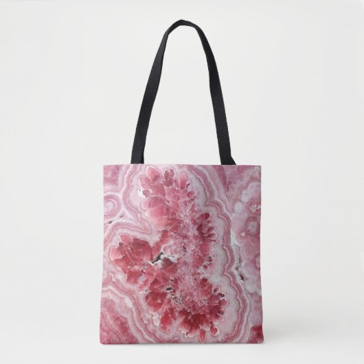 Tote Bag Géode cristal rose (Devant)