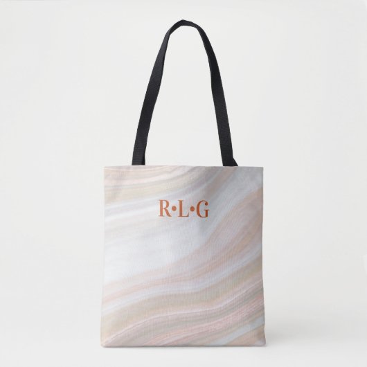 Tote Bag Géode de marbre chaud (Devant)