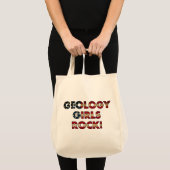 Tote Bag Geology Girls Rock ! (Drapeau américain) (Devant (produit))