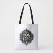 Tote Bag Geometric Abstract (Devant)