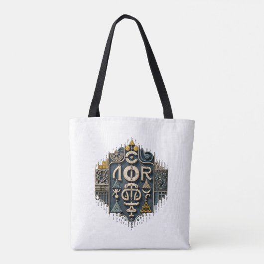 Tote Bag Geometric Abstract (Dos)