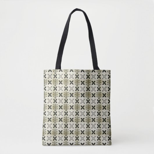 Tote Bag Geometric Seamless pattern background. Batik desig (Devant)