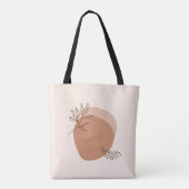 Tote Bag Géométrie Abstraite minimaliste (Dos)