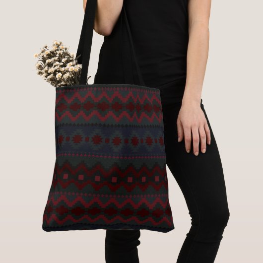 Tote Bag Géométrie Aztèque (De près)