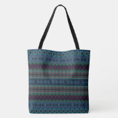 Tote Bag Géométrie Aztèque - multicolore (Dos)