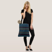Tote Bag Géométrie Aztèque - multicolore (Sur le modèle)