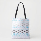 Tote Bag Géométrie bleue (Devant)