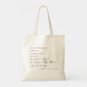 Tote Bag Géométrie d'une formule mathématique circulaire Gé (Dos)
