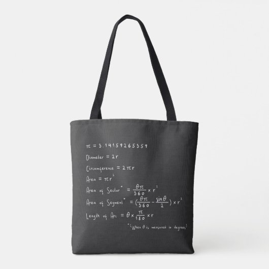 Tote Bag Géométrie d'une géométrie circulaire (Dos)