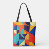 Tote Bag Géométrie moderne colorée (Dos)