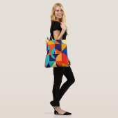 Tote Bag Géométrie moderne colorée (Sur le modèle)