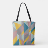 Tote Bag Géométrie Moderniste contemporaine Art Couleurs Te (Dos)
