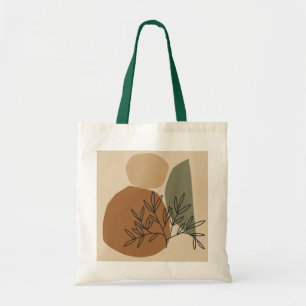 Tote Bag Géométrique, abstrait, minimale, moderne, pastel