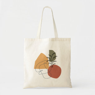 Tote Bag Géométrique, Abstraite, Minimale, Moderne, Pastel