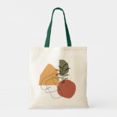 Tote Bag Géométrique, Abstraite, Minimale, Moderne, Tot Pas (Dos)