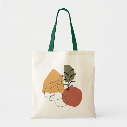 Tote Bag Géométrique, Abstraite, Minimale, Moderne, Tot Pas (Devant)