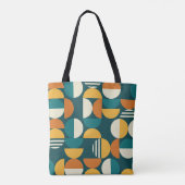 Tote Bag Géométrique Du Milieu Du Siècle : Conception Rétro (Dos)