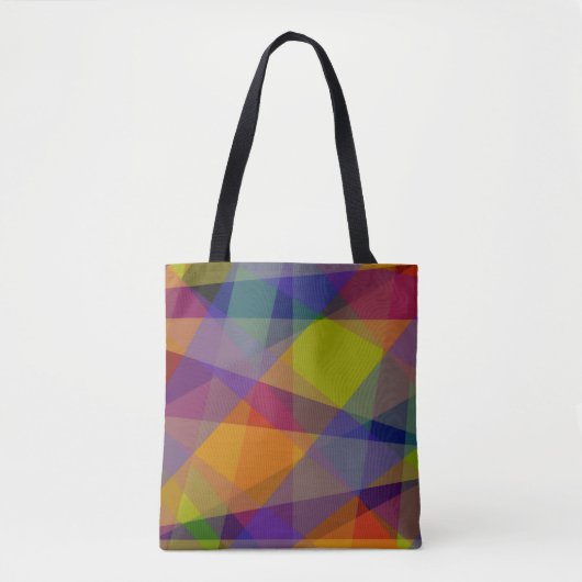 Tote Bag Géométrique foncée - Fourre-tout (Devant)