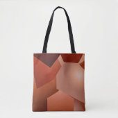 Tote Bag Géométrique marron (Devant)