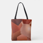 Tote Bag Géométrique marron (Dos)