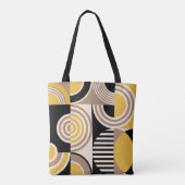 Tote Bag Géométrique moderne, motif vintage abstrait (Dos)