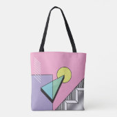 Tote Bag Géométrique postmoderne : composition Abstraite (Dos)