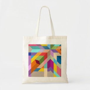 Tote bag. Geometrische elementen. Opvallende patro