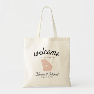 Tote Bag GEORGIA State Destination Mariage N'IMPORTE QUELLE