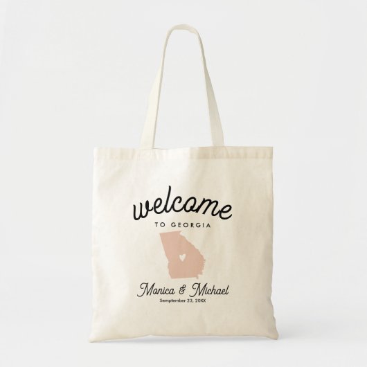 Tote Bag GEORGIA State Destination Mariage N'IMPORTE QUELLE (Devant)