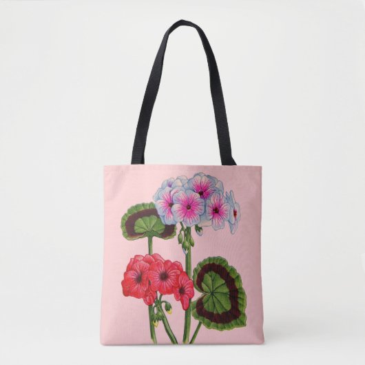 Tote Bag géraniums (Devant)