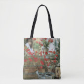 Tote Bag Geraniums par Childe Hassam, Impressionnisme Vinta (Devant)
