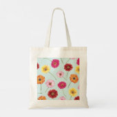 Tote Bag Gerbera,pink,red,orange,yellow (Dos)