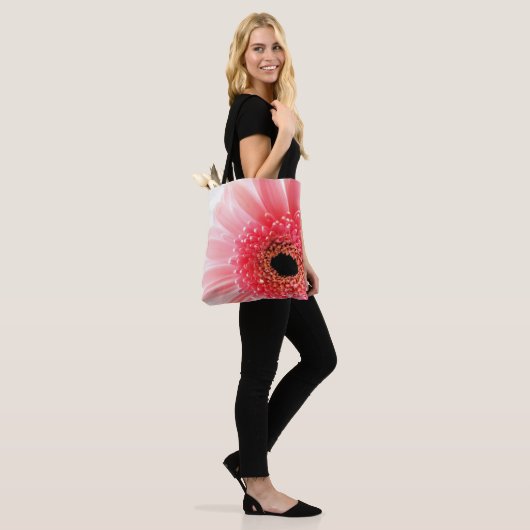 Tote Bag Gerbera Rose Daisy (Sur le modèle)