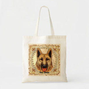 Tote Bag German Shepherd nom personnalisé