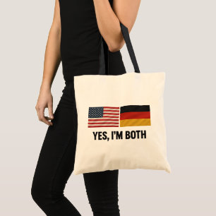 Tote Bag Germano-Américain Oui Je Suis Les Deux - Citoyen A