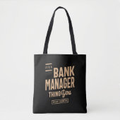 Tote Bag Gestionnaire de banque Profession d'emploi amusant (Devant)