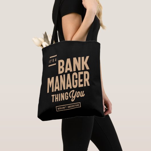 Tote Bag Gestionnaire de banque Profession d'emploi amusant (De près)