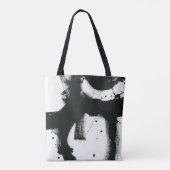 Tote Bag Gesture en Onyx - Trucs de peinture noir (Dos)