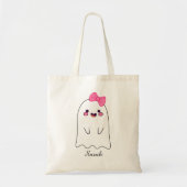 Tote Bag Ghost Cute Halloween Treat or Trick Candy (Devant)