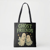 Tote Bag Ghost Friends - Noir (Devant)