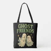 Tote Bag Ghost Friends - Noir (Dos)