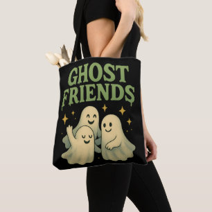 Tote Bag Ghost Friends - Noir