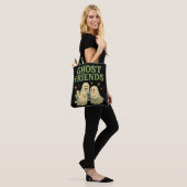Tote Bag Ghost Friends - Noir (Sur le modèle)