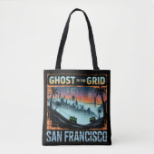 Tote Bag Ghost in the Grid - San Francisco Éffrayant Tech (Devant)