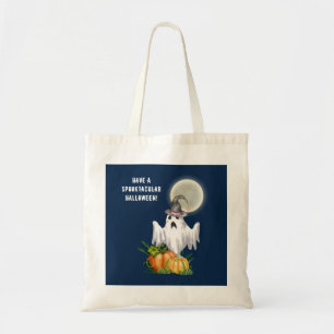 Tote Bag Ghost Trick or Treat Spooktacular Halloween
