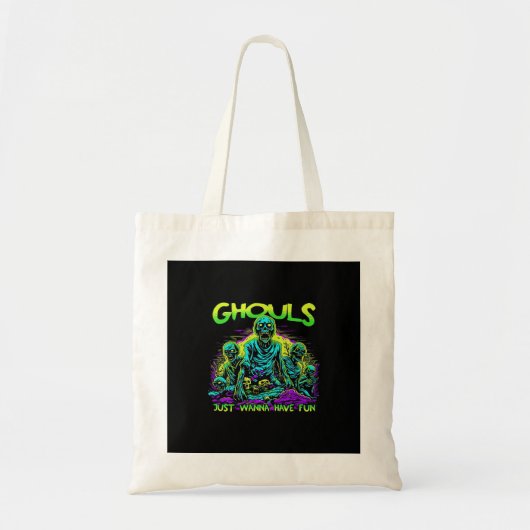 Tote Bag Ghouls veut juste s'amuser - Halloween Sloth Desig (Devant)